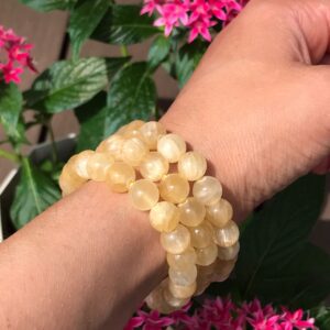 Pulseira Selenita Dourada