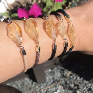 Pulseira Cordão Citrino