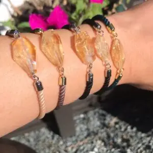 Pulseira Cordão Citrino