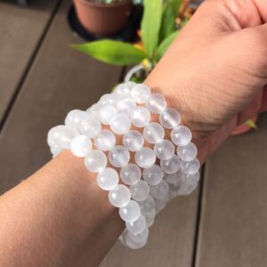 Pulseira Selenita Branca