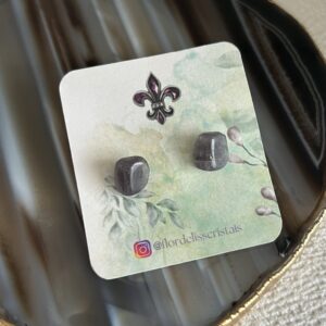 Brinco Bolinha de Iolita – Prata