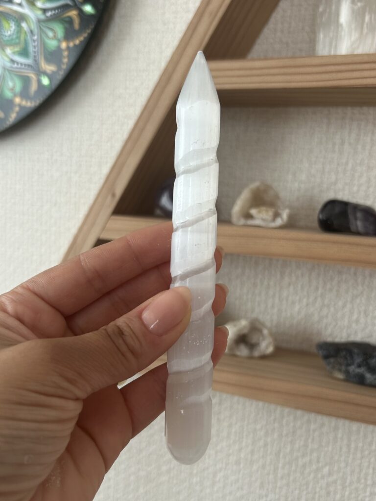 Varinha Espiral de Selenita