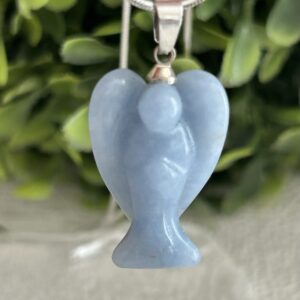 Pingente de Angelita – Paz, Proteção e Intuição Elevada