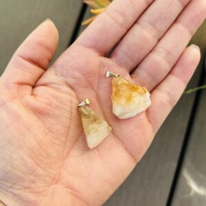 Pingente Pedra Bruta de Citrino