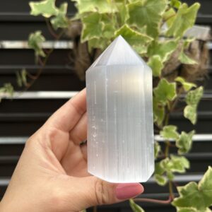 Ponta de Selenita Branca
