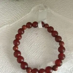 Pulseira Grande de Jaspe Vermelho – Força, Vitalidade e Coragem