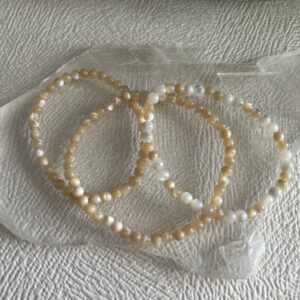 Pulseira Madrepérolas Bege