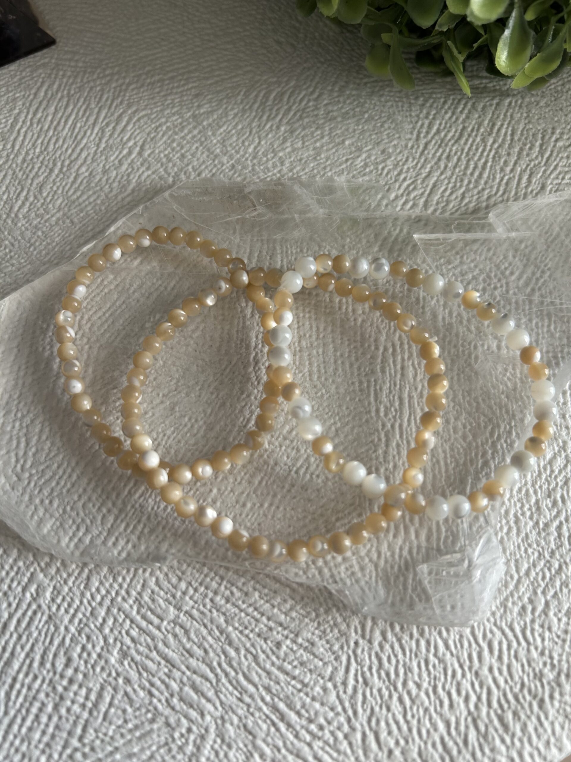 Pulseira Madrepérolas Bege