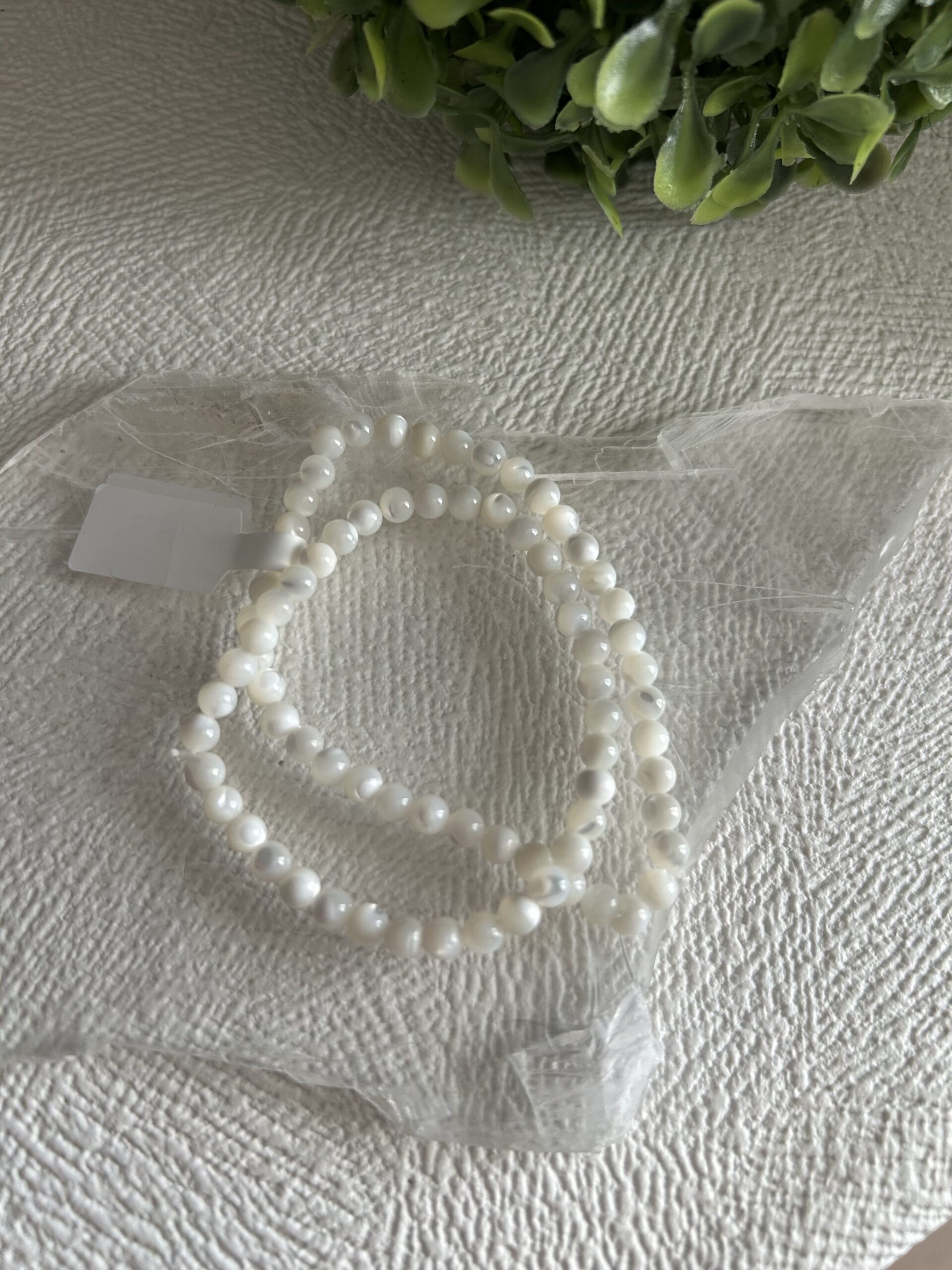 Pulseira de Madrepérolas Mini Branca