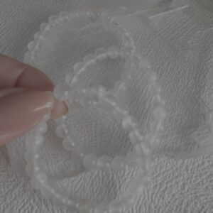 Pulseira de Selenita Branca 6mm