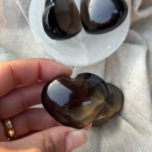 Coração de Quartzo Fumê