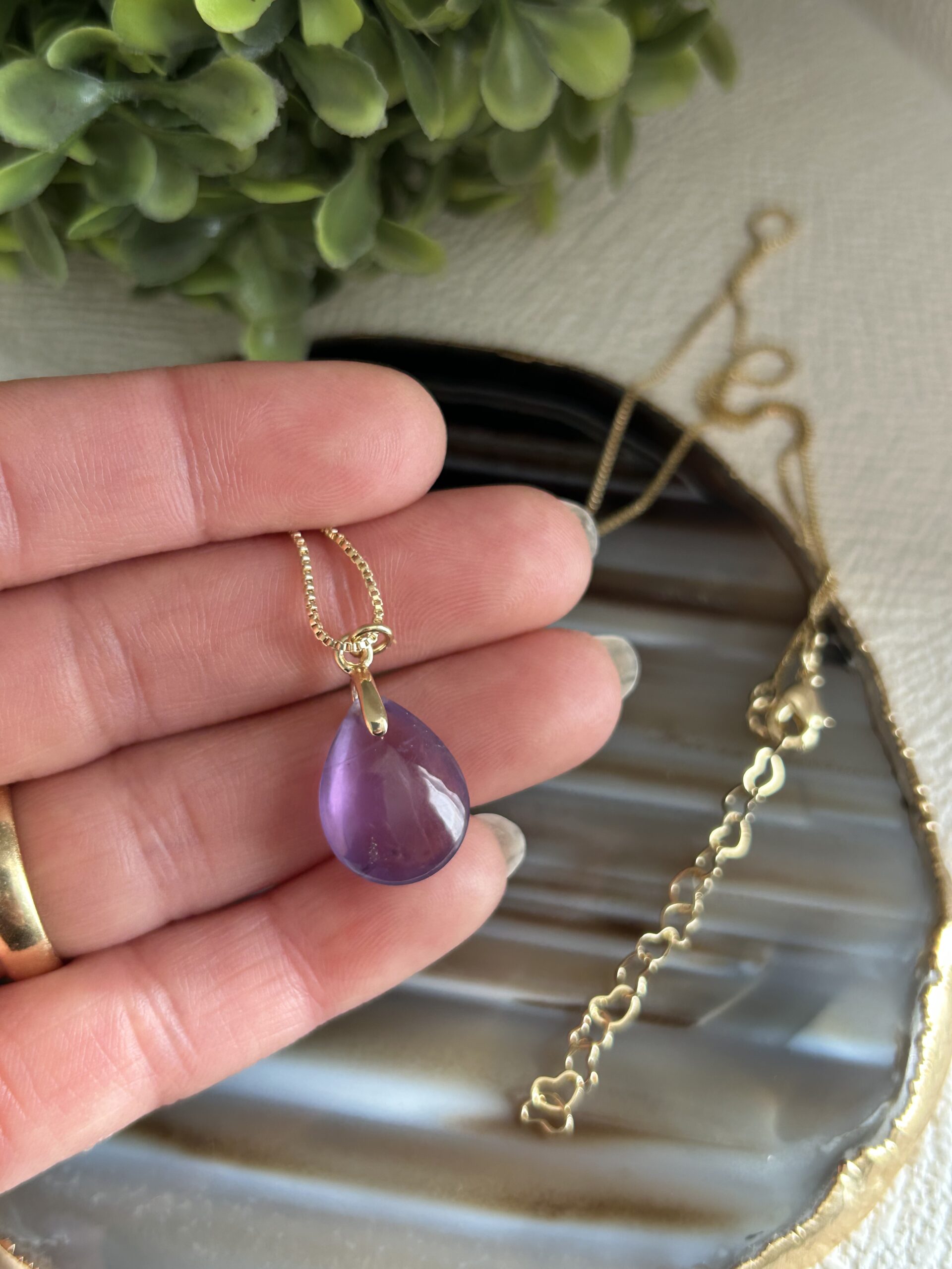 Conjunto Ametista com Brinco de Argola – Proteção, Intuição e Harmonia - Imagem 2