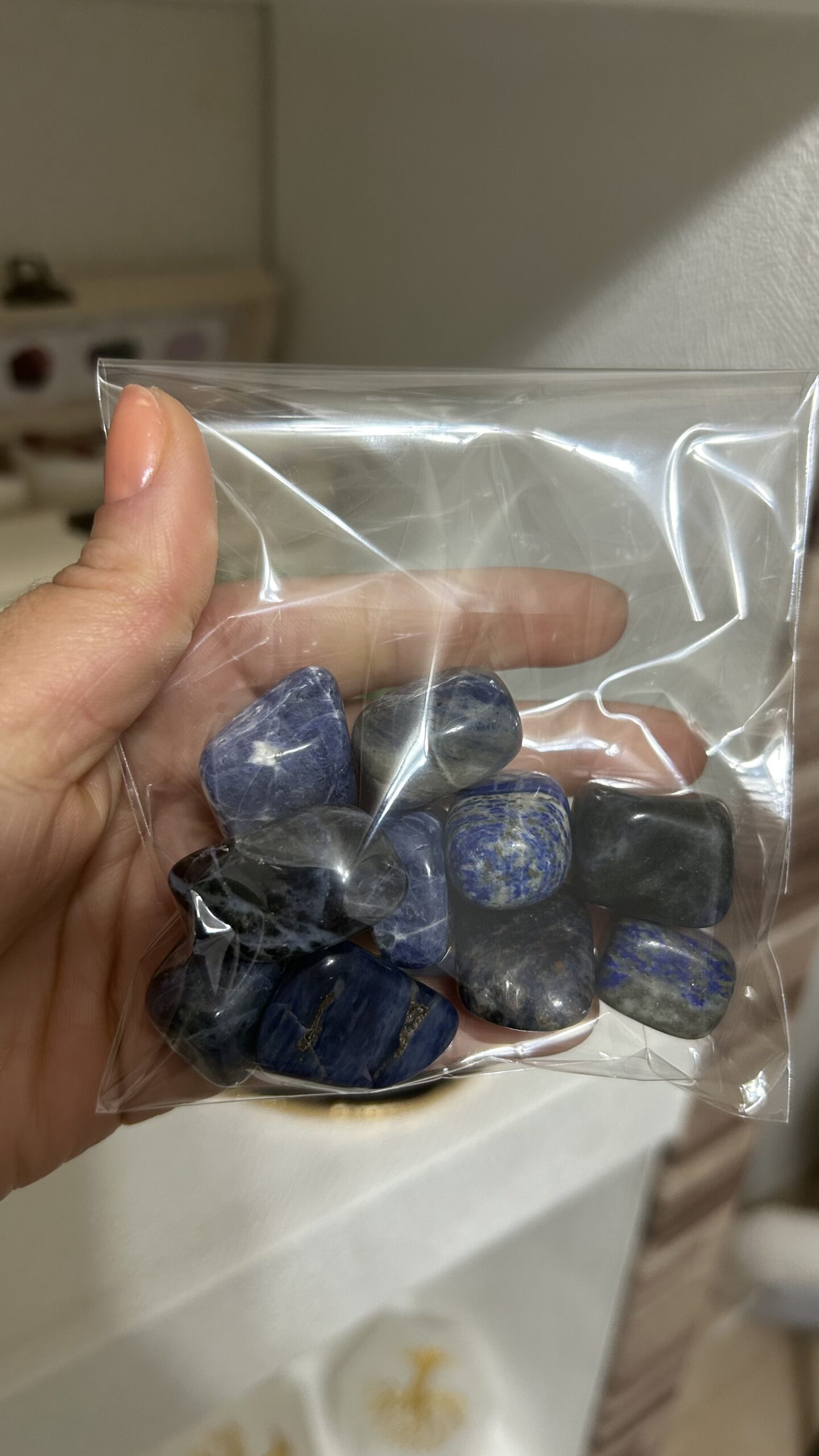 Pacotinho Lápis-Lazúli Rolado Natural • Clareza Mental e Intuição