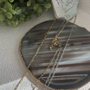 Corrente Tipo Cartier 45cm Folheada a Ouro ou Ródio Branco