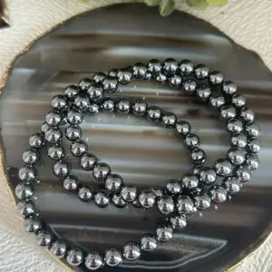 Pulseira Terahertz 6mm – Equilíbrio, Estímulo Circulatório e Energia Vital