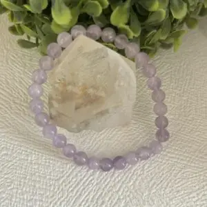 Pulseira de Ametista Lavanda – Equilíbrio, Intuição e Calmaria