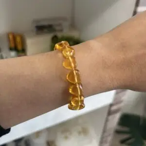 Pulseira Coração Citrino