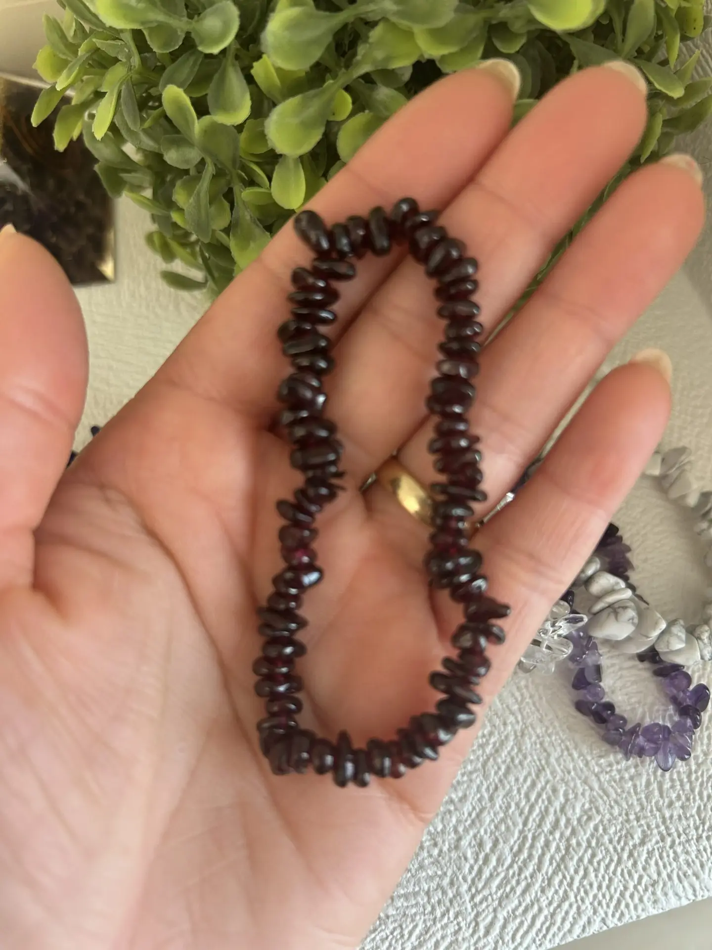 Pulseira de Cascalhos de Pedra Natural – Energia, Equilíbrio e Conexão - Imagem 3
