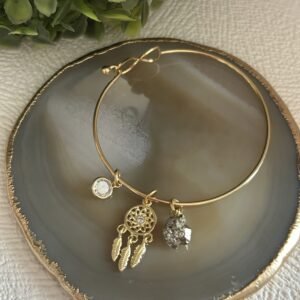 Pulseira em Aro com Pirita