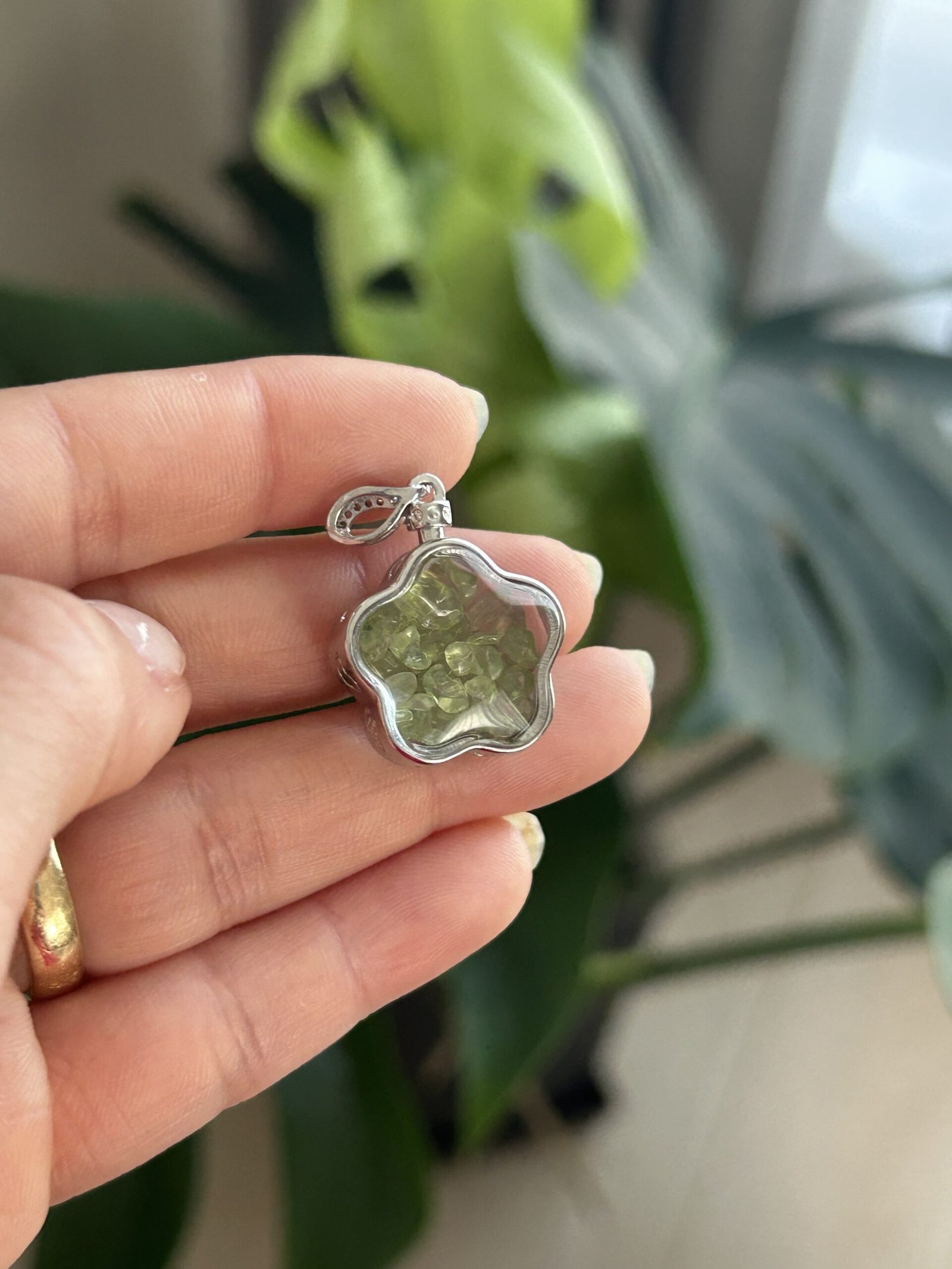 Pingente Flor com Pedra Cascalho (Sazare) - Imagem 5