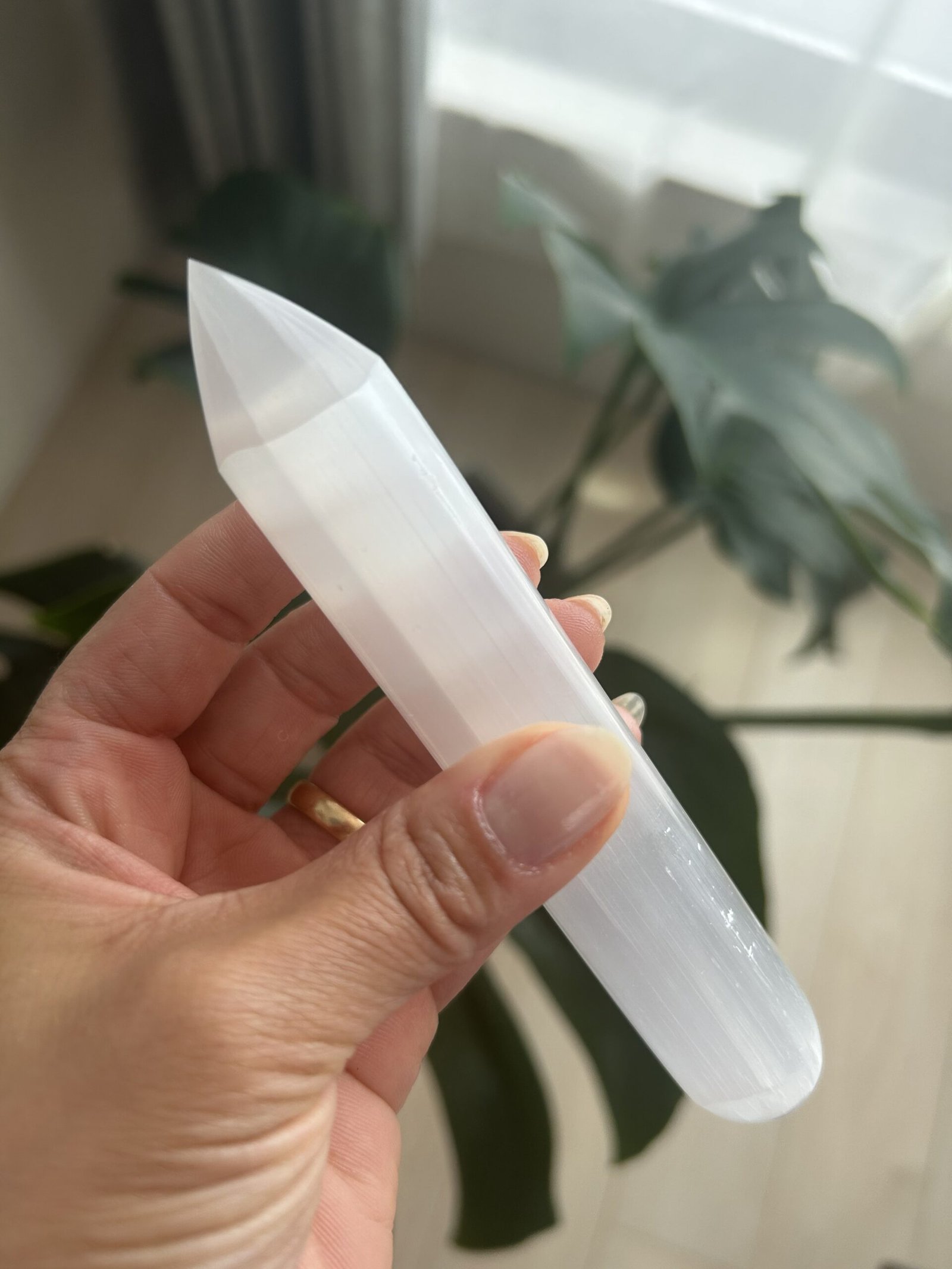 Ponta de Selenita – Alinhamento dos Chakras