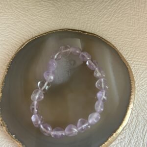 Pulseira de Ametista Lavanda – Equilíbrio, Intuição e Calmaria