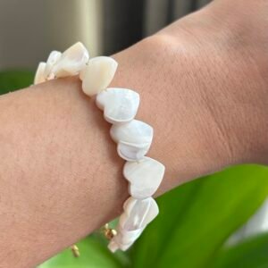 Pulseira de Madrepérola com Coração